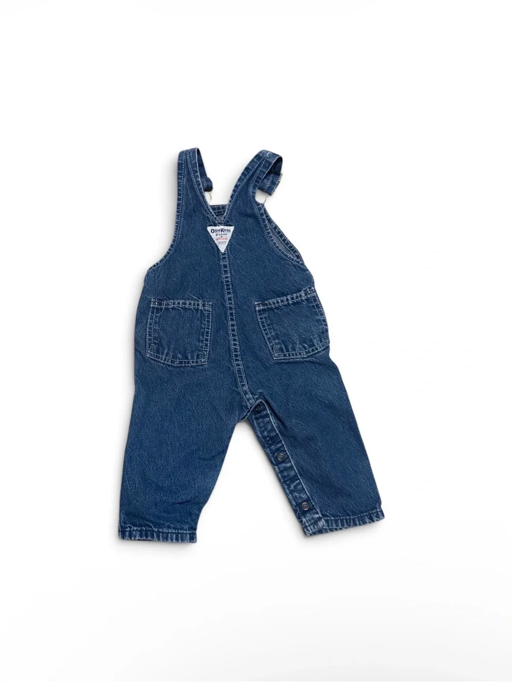 OshKosh B'gosh Blue Denim Overalls - Kids Bottoms, Size 12M